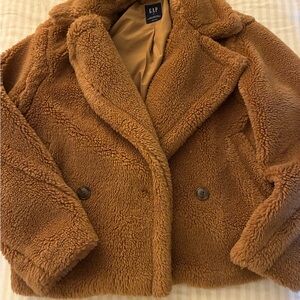 GAP Tan Sherpa Coat